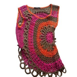 Crochet sleeveless top